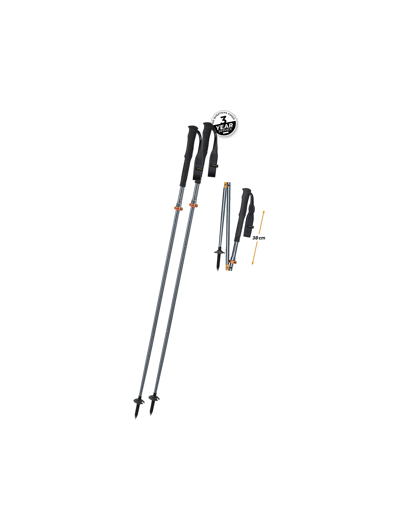 KOMPERDELL | Damen Wanderstock FX Lite TI Vario Compact | 